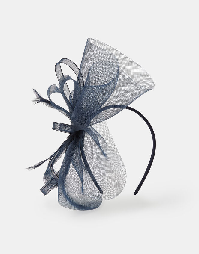 Mini Crin Fascinator, Blue (NAVY), large