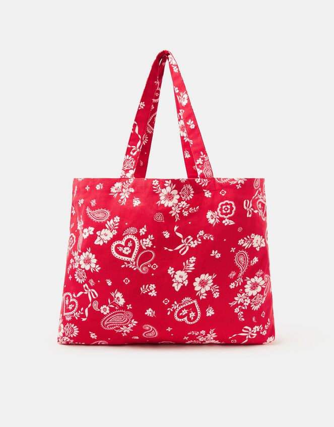Paisley Print Shopper Bag, , large