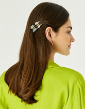 Gingham Claw Clip Multipack, , large