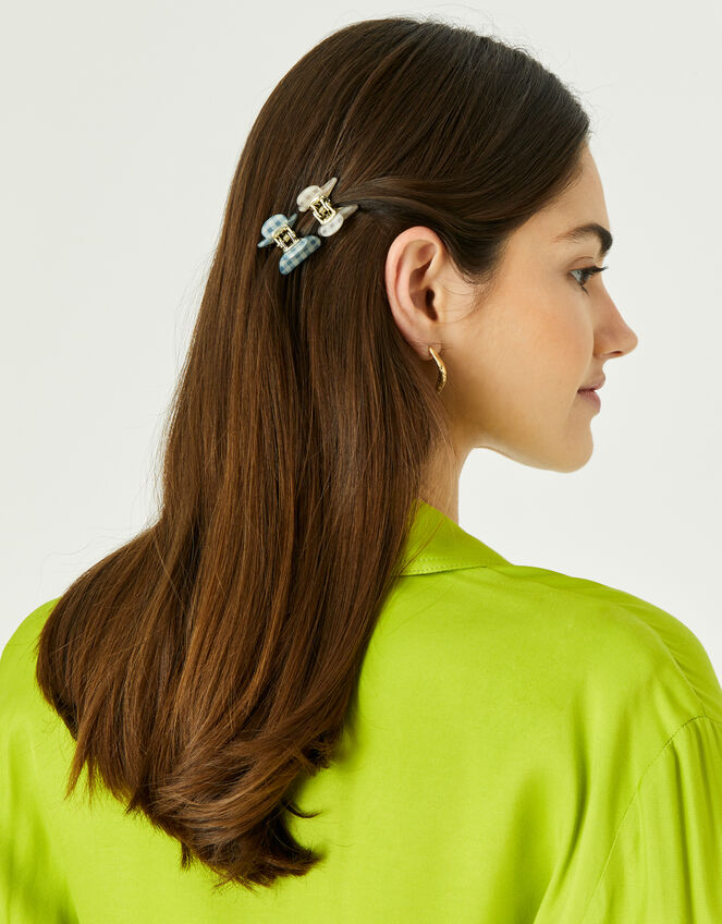 Gingham Claw Clip Multipack, , large