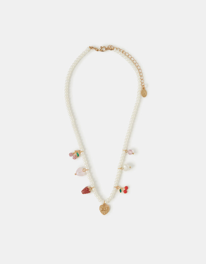 Fruit Charm Pearl Necklace, , large