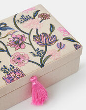 Jasmine Embroidered Jewellery Box, , large