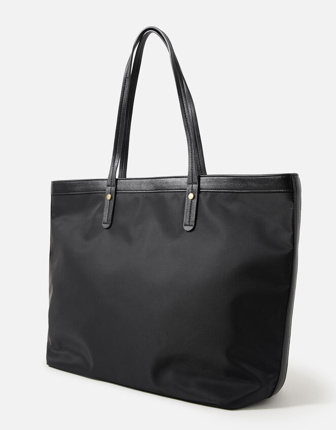 Tiffany Nylon Tote Bag, Black (BLACK), large