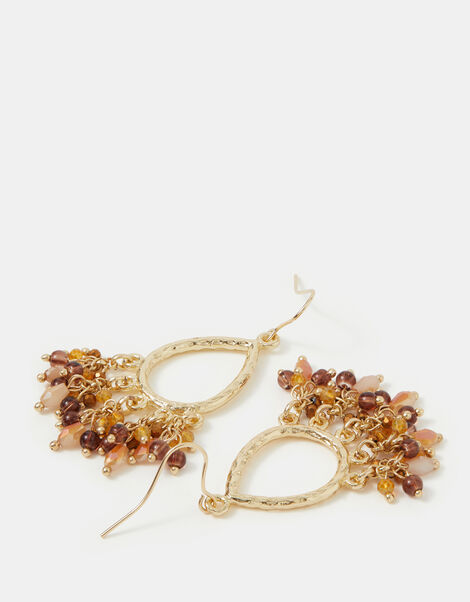 Bead Cluster Teardrop Earrings, , large