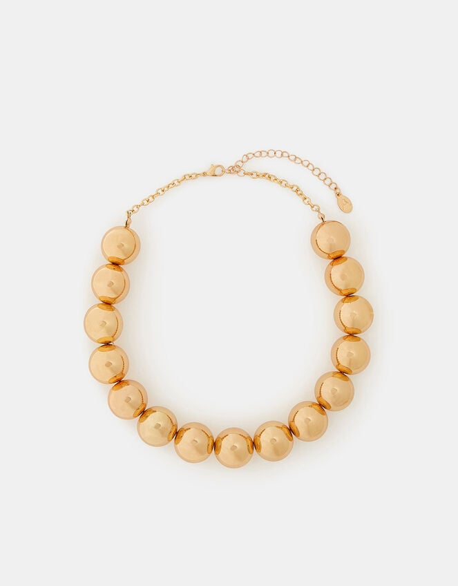 Chunky Bead Collar Necklace, , large