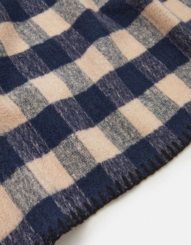 Checkered Blanket Scarf, , large