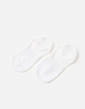 Super-soft Bamboo Footsie Sock Multipack , White (WHITE), large