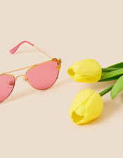 Kids Fruit Aviator Sunglasses with Recycled Metal, , large