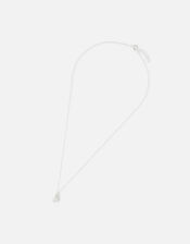 Sterling Silver Sparkle Pearl Pendant Necklace, , large