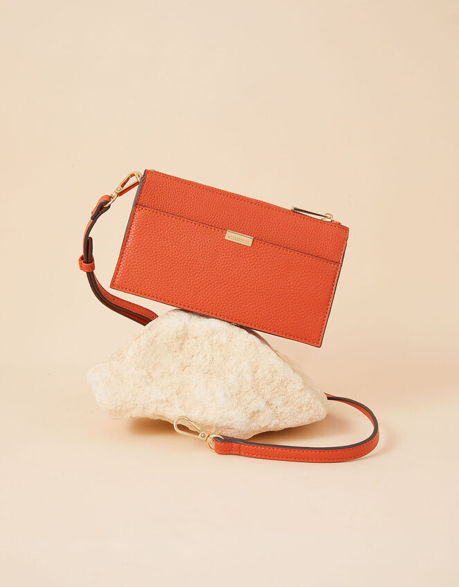 Small Zip Cross-Body Bag, Orange (ORANGE), large