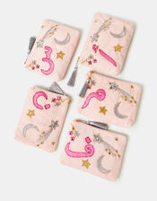 Embellished Arabic Initial Ramadan Pouch, Pink (PINK), large