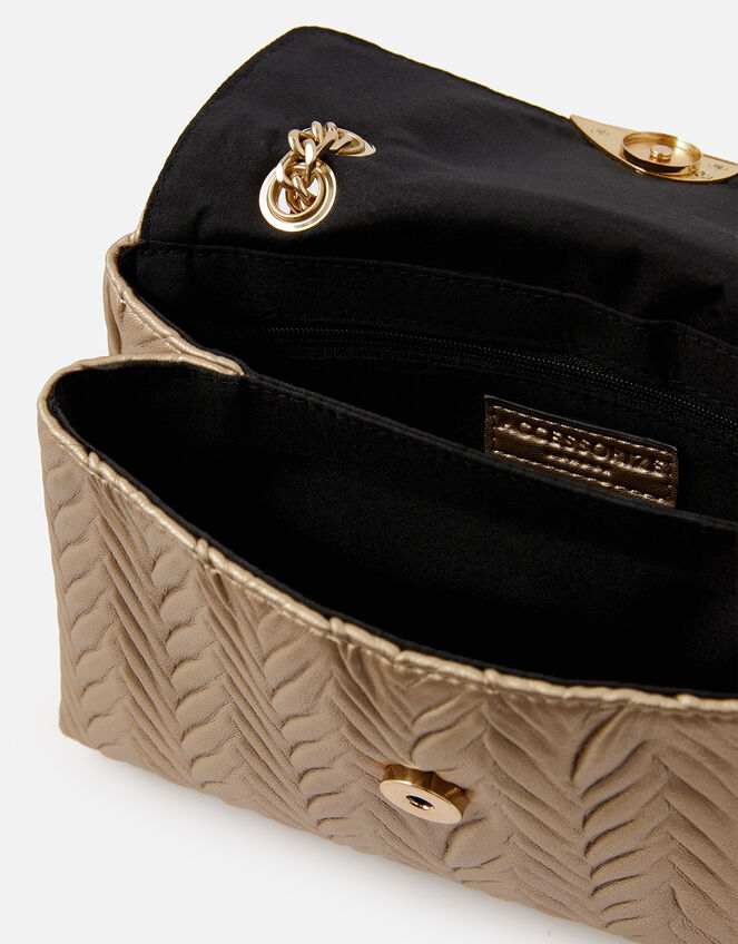 Pleated Ayda Bag, Gold (GOLD), large