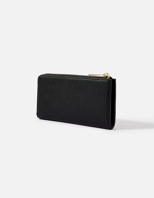 Large Zip Wallet, Black (BLACK), large