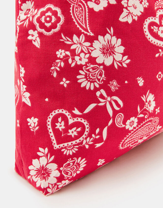 Paisley Print Shopper Bag, , large