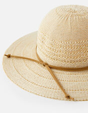 Packable Floppy Hat , Natural (NATURAL), large