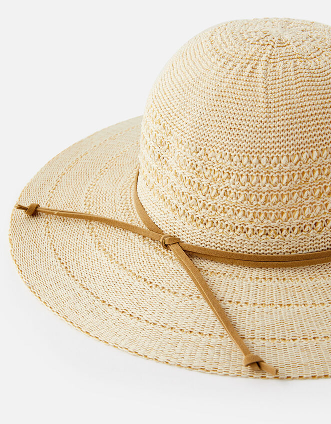 Packable Floppy Hat , Natural (NATURAL), large