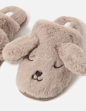Puppy Mule Slippers, Tan (TAN), large