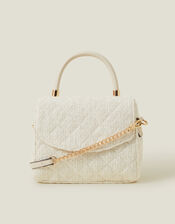 Quilted Boucle Handbag, , large