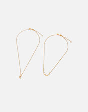 14ct Gold-Plated Celestial Necklace Set of Two, , large