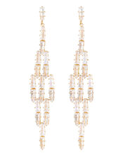 Statement Sparkle Chandelier Earrings, , large