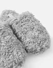 Plush Mule Slippers, Grey (GREY), large