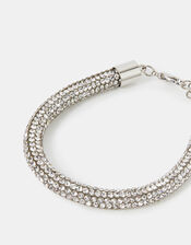 Rhinestone Tube Bracelet, , large