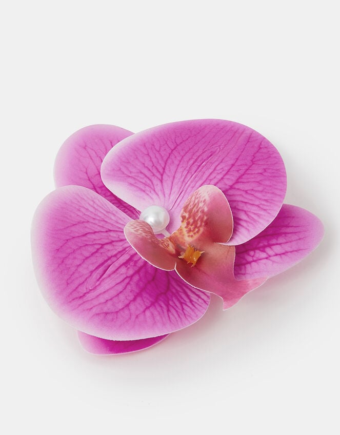 Orchid Flower Hair Clip, , large