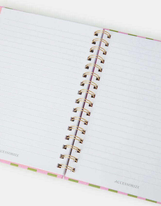 Cherry Stripe Spiral Notebook, , large