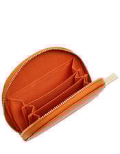 Crescent Coin Purse, Orange (CORAL), large