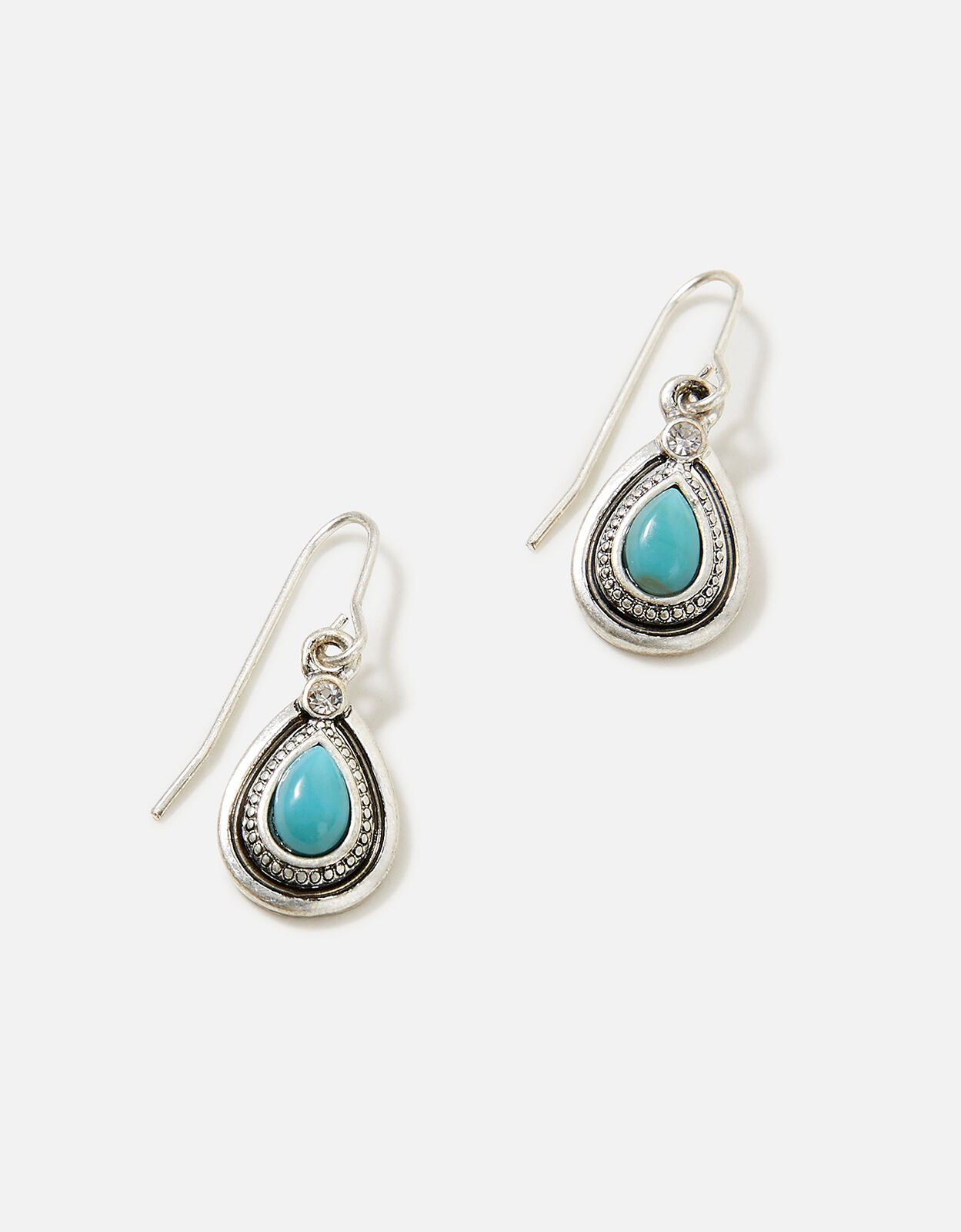 Turquoise top drop earrings
