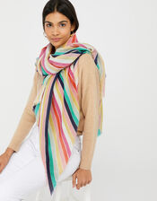 Rainbow Blanket Scarf, , large