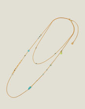 14ct Gold-Plated Long Layered Necklace, , large