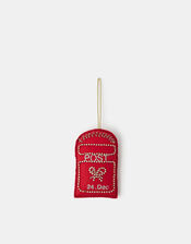 Embellished Felt Postbox Christmas Tree Decoration, , large