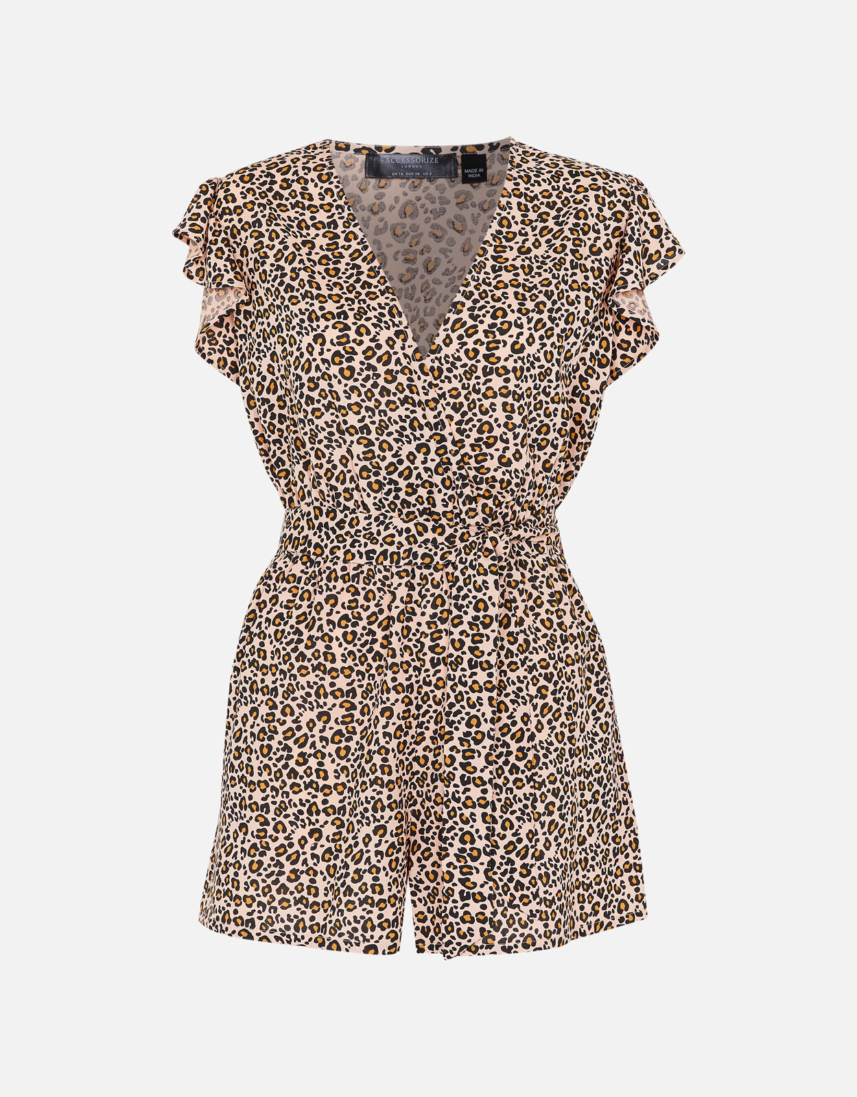 Leopard print deals playsuit h&m