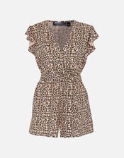 Leopard Print Playsuit, Leopard (LEOPARD), large