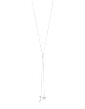 Platinum-Plated Celestial Long Necklace, , large
