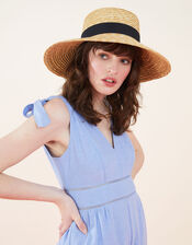 Wide Brim Straw Hat, , large
