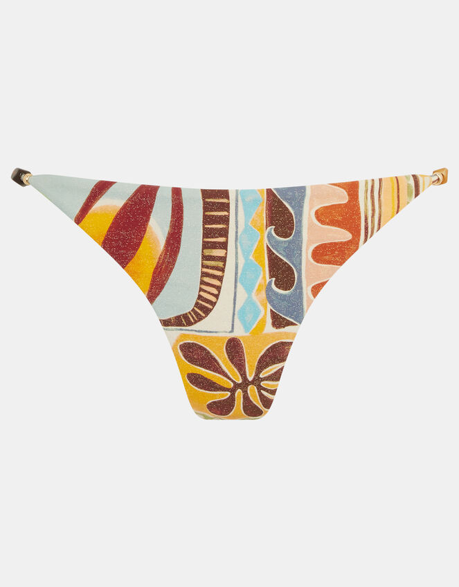 Abstract Print Bikini Bottoms, Multi (MULTI), large