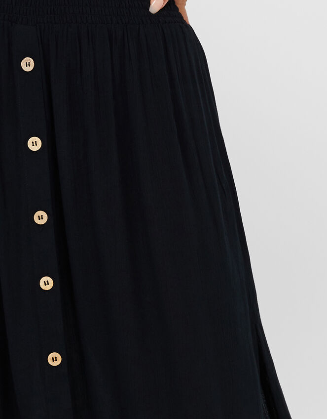 Charlotte Beach Maxi Skirt, Black (BLACK), large
