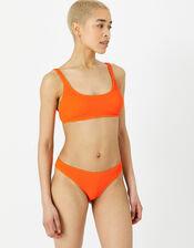 Crinkle Bikini Bottoms, Orange (ORANGE), large