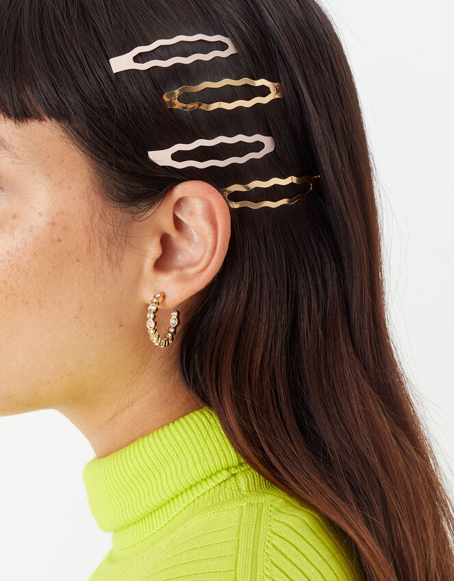 Wavey Hair Clip Set, , large
