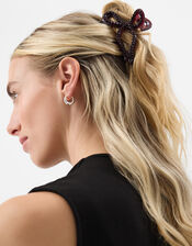 Gemstone Bow Claw Clip, , large