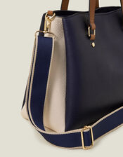 Colour Block Shoulder Bag, , large