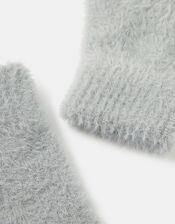 Super-Stretch Fluffy Knit Gloves, , large