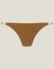 Shimmer Bikini Bottoms, Gold (GOLD), large