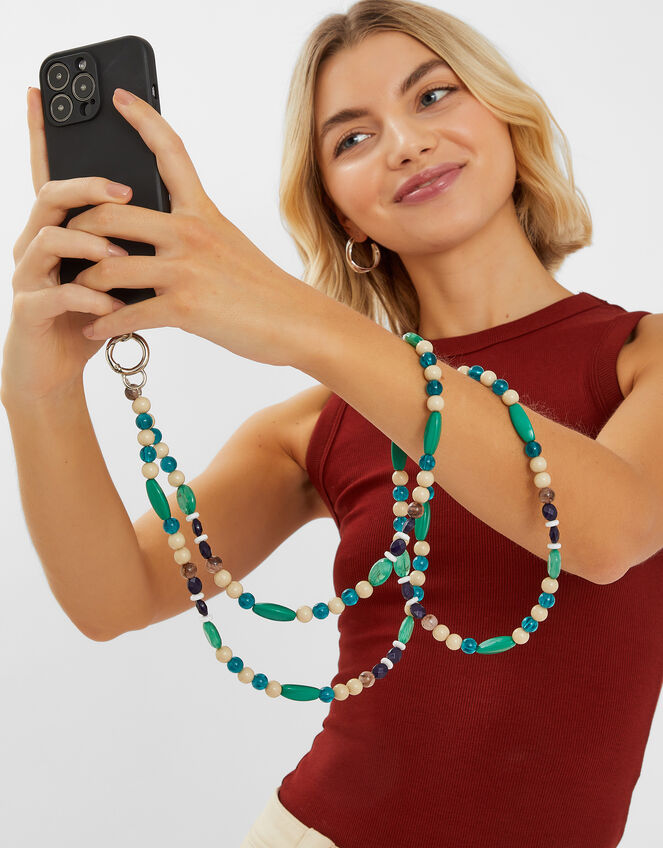 Mix Bead Phone Strap, , large