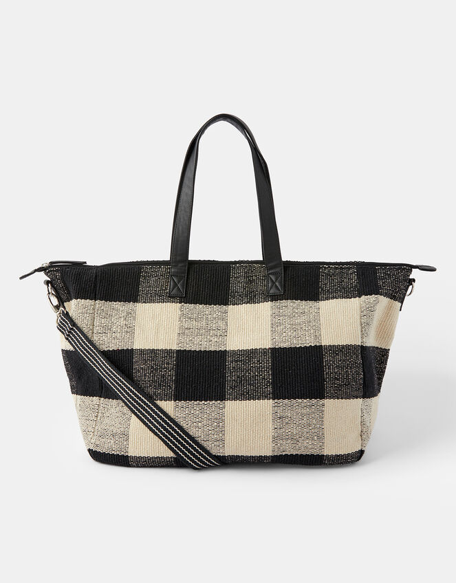 Willa Check Weekender Bag, , large
