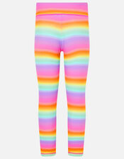 Girls Rainbow Ombre Leggings, Multi (BRIGHTS-MULTI), large