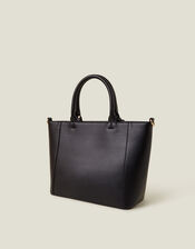 Monica Handheld Bag, Black (BLACK), large