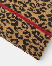 Leopard Print Beanie, , large